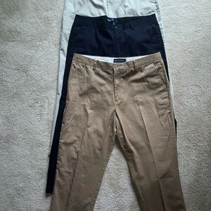 JOHN ASHFORD Waist 38 Length 30 (Khaki, Navy, and Ivory)